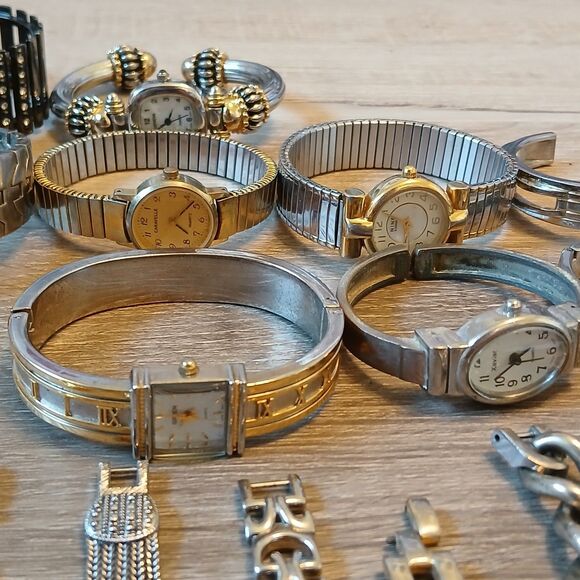 Lot 35+ Watches Parts/Repair ALL Metal Relic Nine West Rumours Armitron Gruen main image 6